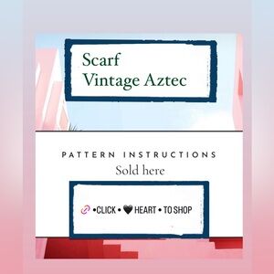 PDF OABSdiy4u Sew Pattern instructions
Scarf 
Vintage Aztec